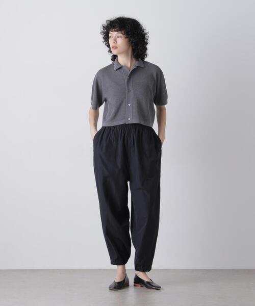 YLEVE(イレーヴ)の「YLEVE / ICE COTTON OPEN COLLAR KNIT(カーディガン/ボレロ・レディース・カーキ/グレー・1)」の3枚目の写真