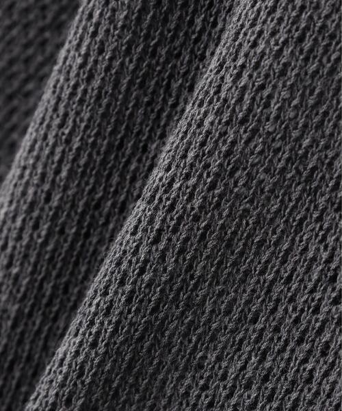 YLEVE(イレーヴ)の「YLEVE / ICE COTTON OPEN COLLAR KNIT(カーディガン/ボレロ・レディース・カーキ/グレー・1)」の5枚目の写真