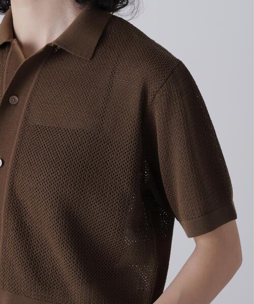 YLEVE(イレーヴ)の「YLEVE / ICE COTTON OPEN COLLAR KNIT(カーディガン/ボレロ・レディース・カーキ/グレー・1)」の10枚目の写真