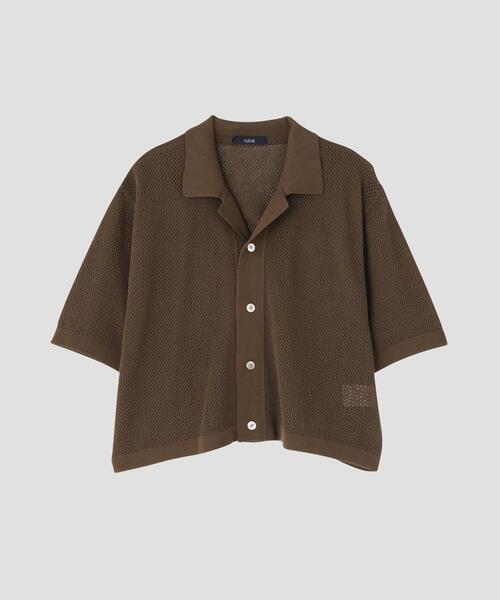YLEVE(イレーヴ)の「YLEVE / ICE COTTON OPEN COLLAR KNIT(カーディガン/ボレロ・レディース・カーキ/グレー・1)」の11枚目の写真