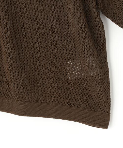 YLEVE(イレーヴ)の「YLEVE / ICE COTTON OPEN COLLAR KNIT(カーディガン/ボレロ・レディース・カーキ/グレー・1)」の14枚目の写真