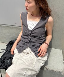 なみなみドットレイヤードタンク　夏服