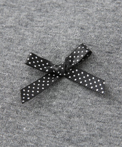 LA POMME petit（ラポミ・プチ）の「Basic Gray Ribbon T（Tシャツ/カットソー・レディース・グレー・FREE）」の4枚目の写真