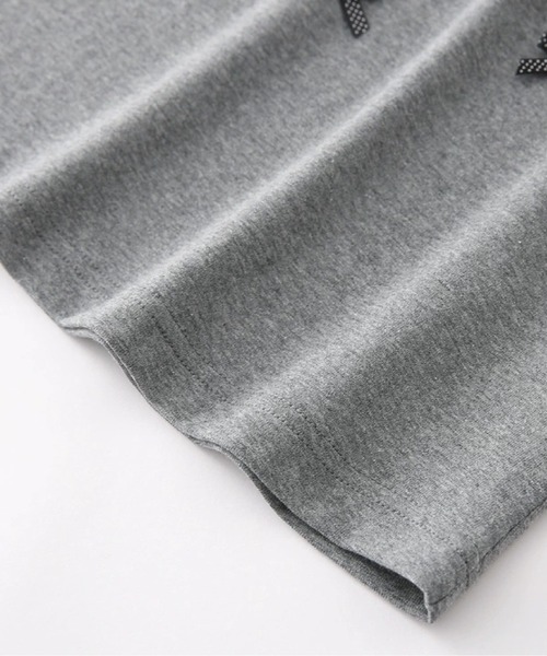 LA POMME petit（ラポミ・プチ）の「Basic Gray Ribbon T（Tシャツ/カットソー・レディース・グレー・FREE）」の6枚目の写真