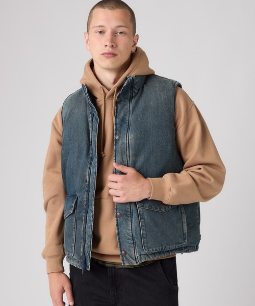Levi's｜リーバイスのダウンベスト（ブルー・ネイビー/青色系）通販