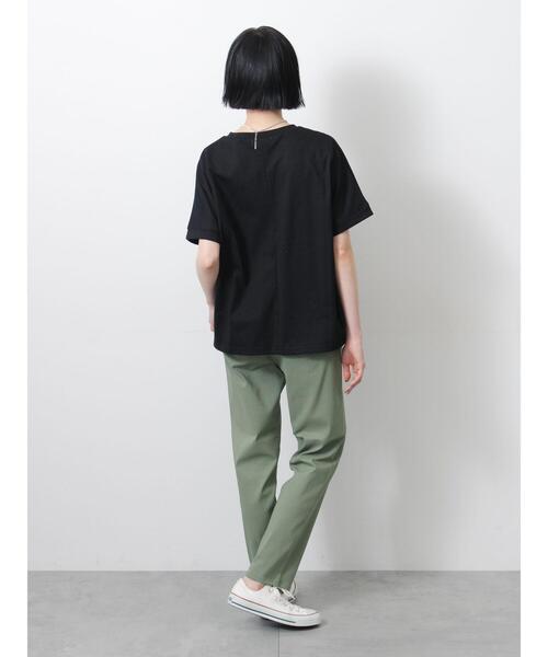 Samansa Mos2(サマンサ モスモス)の「◇【接触冷感/UVカット】アソート刺繍Tシャツ(ニット/セーター・レディース・ブラック/ピンク・F)」の16枚目の写真