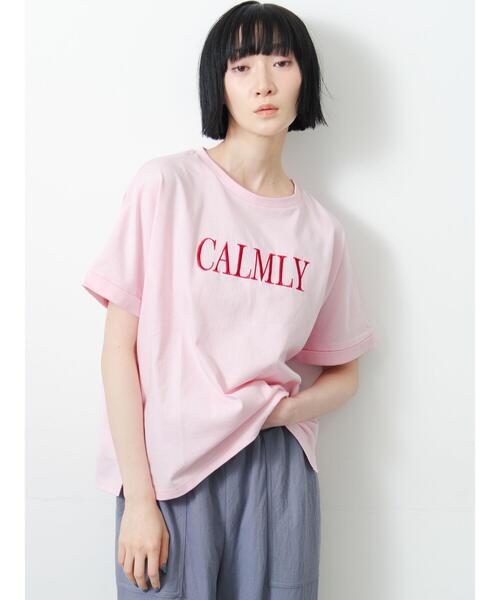 Samansa Mos2(サマンサ モスモス)の「◇【接触冷感/UVカット】アソート刺繍Tシャツ(ニット/セーター・レディース・ブラック/ピンク・F)」の19枚目の写真
