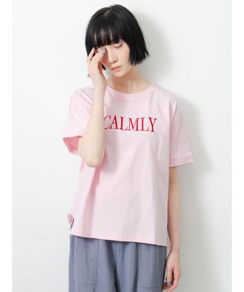 Samansa Mos2(サマンサ モスモス)の「◇【接触冷感/UVカット】アソート刺繍Tシャツ(ニット/セーター・レディース・ブラック/ピンク・F)」の20枚目の写真