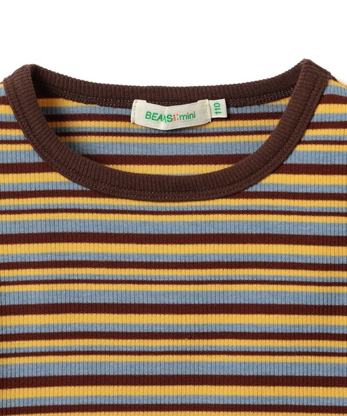 BEAMS mini(ビームスミニ)の「メローリブ Tシャツ 2026FW (90~130cm)プチプラ 人気 ボーダー 着回し ロンT 通園 通学(Tシャツ/カットソー・キッズ・サックスブルー/ピンク・90/120/110/100/130)」の9枚目の写真