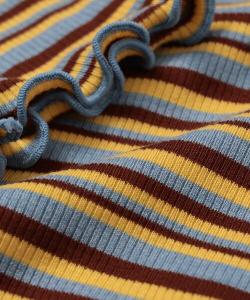 BEAMS mini(ビームスミニ)の「メローリブ Tシャツ 2026FW (90~130cm)プチプラ 人気 ボーダー 着回し ロンT 通園 通学(Tシャツ/カットソー・キッズ・サックスブルー/ピンク・90/120/110/100/130)」の12枚目の写真