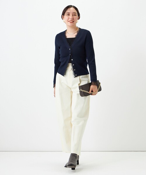 NOLLEY’S Sophi(ノーリーズソフィ)の「ウォッシャブルチノカーブパンツ(チノパンツ・レディース・オリーブ/キナリ・38/36/34)」の9枚目の写真