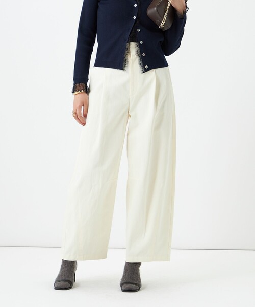 NOLLEY’S Sophi(ノーリーズソフィ)の「ウォッシャブルチノカーブパンツ(チノパンツ・レディース・オリーブ/キナリ・38/36/34)」の12枚目の写真