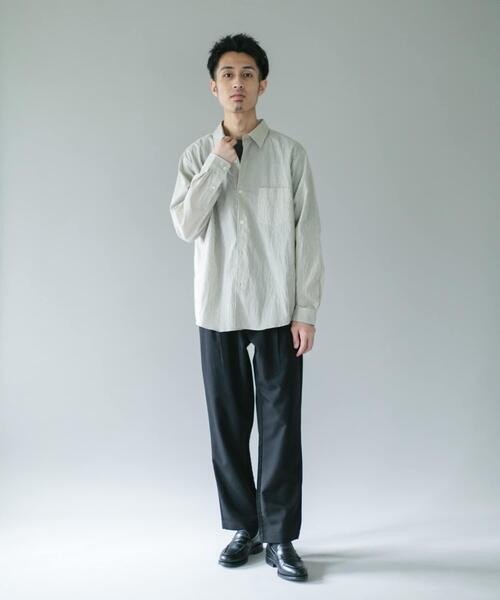 URBAN RESEARCH DOORS(アーバンリサーチドアーズ)の「ライトウェイトストライプレギュラーカラーシャツ(シャツ/ブラウス・メンズ・グレー系その他/レッド系その他/ベージュ系その他・LARGE/MEDIUM)」の20枚目の写真