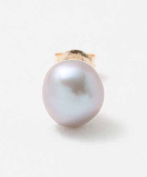 Steven Alan(スティーブンアラン)の「<Toile> PEARL STUD EARRING GRAY/シングルピアス(ピアス(片耳用)・レディース・ダークグレー・FREE)」の1枚目の写真
