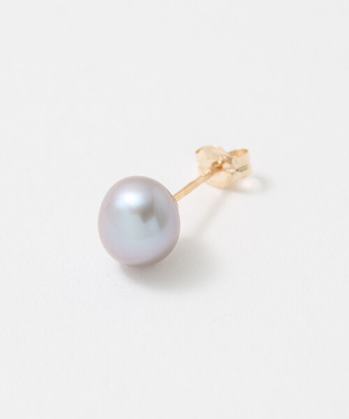 Steven Alan(スティーブンアラン)の「<Toile> PEARL STUD EARRING GRAY/シングルピアス(ピアス(片耳用)・レディース・ダークグレー・FREE)」の2枚目の写真