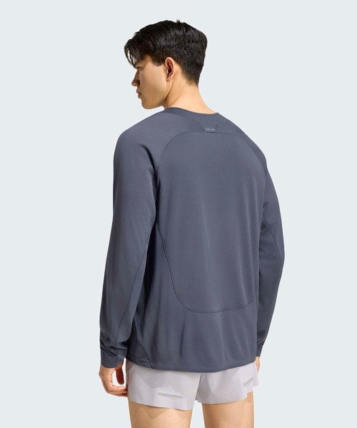 adidas(アディダス)の「ランニング Tシャツ 長袖 / ロンT / アディダス adidas(Tシャツ/カットソー・メンズ・グレー系その他・SMALL/MEDIUM/LARGE/X-LARGE/XX-LARGE)」の2枚目の写真