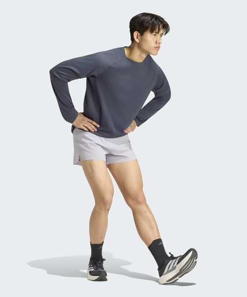 adidas(アディダス)の「ランニング Tシャツ 長袖 / ロンT / アディダス adidas(Tシャツ/カットソー・メンズ・グレー系その他・SMALL/MEDIUM/LARGE/X-LARGE/XX-LARGE)」の5枚目の写真