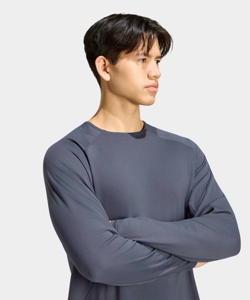 adidas(アディダス)の「ランニング Tシャツ 長袖 / ロンT / アディダス adidas(Tシャツ/カットソー・メンズ・グレー系その他・SMALL/MEDIUM/LARGE/X-LARGE/XX-LARGE)」の3枚目の写真