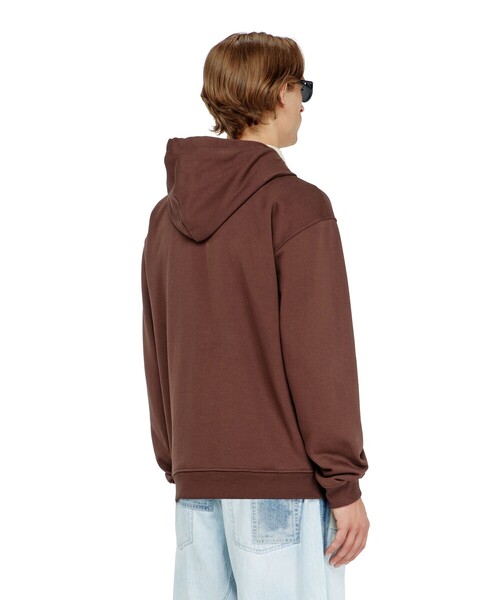 DIESEL(ディーゼル)の「メンズ プルオーバーパーカー S-NORM-HOOD-AA2(パーカー・メンズ・ブラウン/グレー・X-SMALL/SMALL/MEDIUM/LARGE/X-LARGE/XX-LARGE/XXX-LARGE)」の4枚目の写真