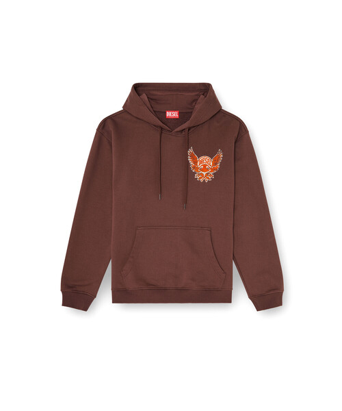 DIESEL(ディーゼル)の「メンズ プルオーバーパーカー S-NORM-HOOD-AA2(パーカー・メンズ・ブラウン/グレー・X-SMALL/SMALL/MEDIUM/LARGE/X-LARGE/XX-LARGE/XXX-LARGE)」の6枚目の写真