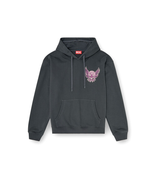 DIESEL(ディーゼル)の「メンズ プルオーバーパーカー S-NORM-HOOD-AA2(パーカー・メンズ・ブラウン/グレー・X-SMALL/SMALL/MEDIUM/LARGE/X-LARGE/XX-LARGE/XXX-LARGE)」の10枚目の写真