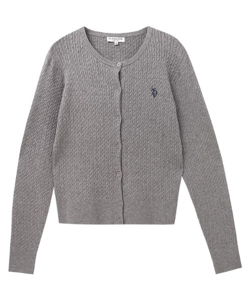 U.S. POLO ASSN.(ユーエスポロアッスン)の「U.S. POLO ASSN. ケーブルニットカーディガン(カーディガン/ボレロ・レディース・ベージュ系その他/ピンク系その他/ネイビー/オフホワイト/グレー系・LL/S/L/M)」の22枚目の写真