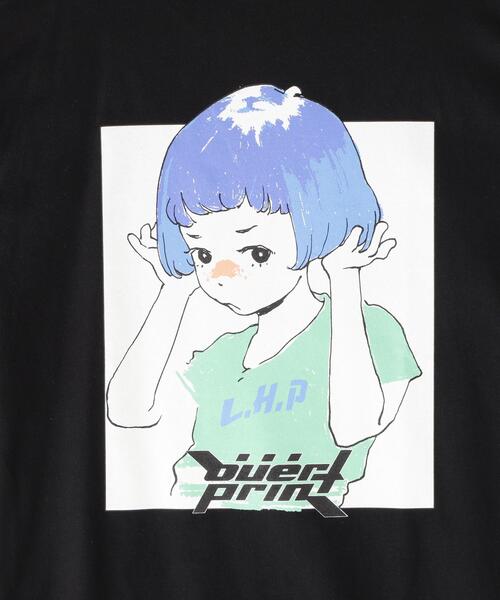 over print（オーバープリント）の「overprint/オーバープリント/別注SO WHAT TEE（Tシャツ/カットソー・レディース・ホワイト/ブラック・XL/S/M/L）」の8枚目の写真
