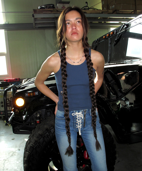 CENTAUR.KR(セントール)の「STANDARD SOLID TANK TOP_NAVY(Tシャツ/カットソー・レディース・その他・FREE)」の2枚目の写真