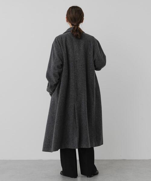 SENSE OF PLACE by URBAN RESEARCH(センスオブプレイスバイアーバンリサーチ)の「尾州ウールロングテーラードコート(チェスターコート・レディース・ブラウン/グレー/ブラック・MEDIUM/SMALL)」の13枚目の写真