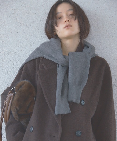 SENSE OF PLACE by URBAN RESEARCH(センスオブプレイスバイアーバンリサーチ)の「尾州ウールロングテーラードコート(その他アウター・レディース・ブラウン/グレー/ブラック・MEDIUM/SMALL)」の22枚目の写真