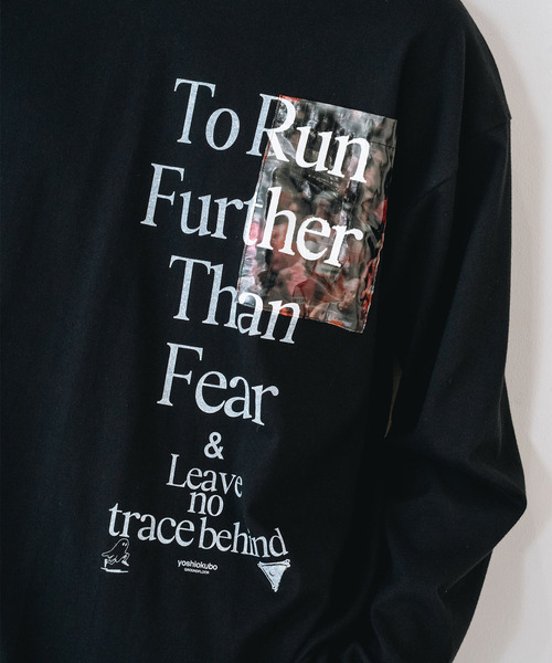 yoshiokubo(ヨシオクボ)の「yoshiokubo ヨシオクボ / RUNNER FILM PK L/S T ランナーフィルムポケットロンT / YKF26111(Tシャツ/カットソー・メンズ・ブラック/ホワイト・1/3/2)」の2枚目の写真