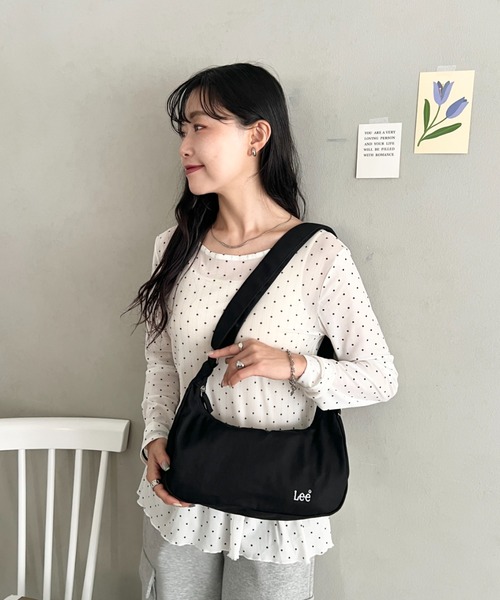 Lee(リー)の「Lee.ワークポケット キャンバスショルダーバッグ.ユニセックス(ショルダーバッグ・レディース・ブラック/グレー/オフホワイト・FREE)」の16枚目の写真