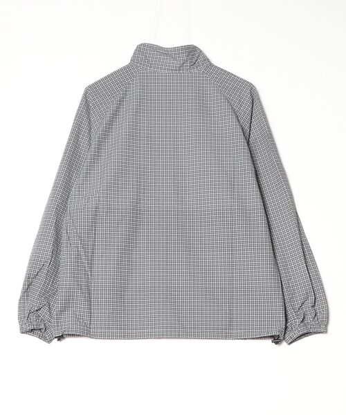 Gramicci(グラミチ)の「MINI CHECK NYLON JACKET|ミニチェックナイロンジャケット(ナイロンジャケット・メンズ・ブラウン/ネイビー/グレー・2XL/XL/L/M/S/XS)」の4枚目の写真