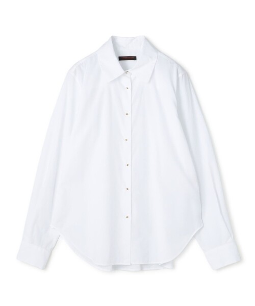 TOMORROWLAND collection(トゥモローランドコレクション)の「ホワイトコンビネーション レギュラーカラーシャツ(シャツ/ブラウス・レディース・ホワイト・36)」の1枚目の写真