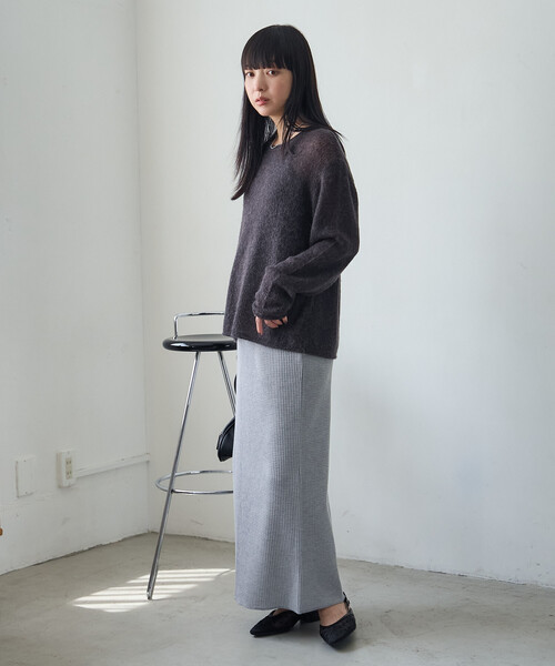 FREAK'S STORE(フリークスストア)の「ワッフルスカート(スカート・レディース・ブラック/ネイビー/グレー・フリ-)」の8枚目の写真