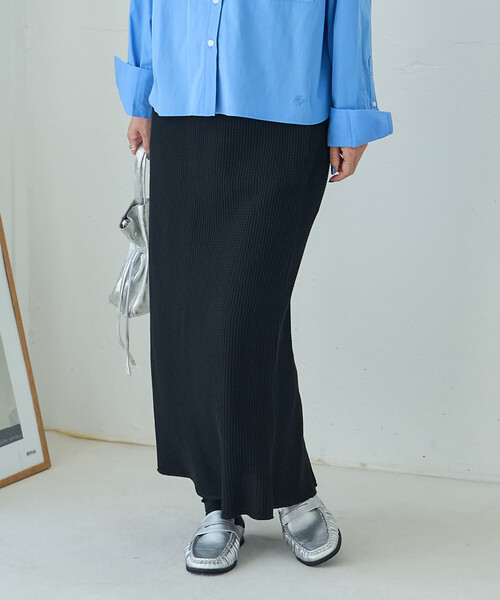 FREAK'S STORE(フリークスストア)の「ワッフルスカート(スカート・レディース・ブラック/ネイビー/グレー・フリ-)」の19枚目の写真