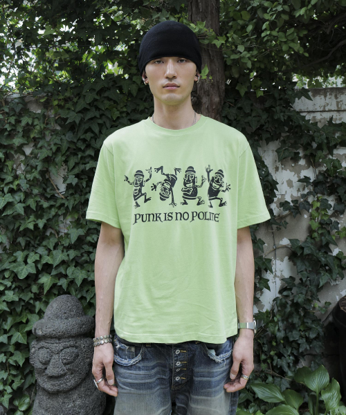 MOSQUITO MURDERERS(モスキートマーダラーズ)の「PUNK IS NO POLITE T-SHIRT -Green(Tシャツ/カットソー・メンズ・その他・1/2/3)」の4枚目の写真