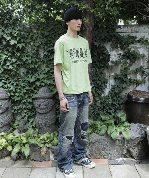 MOSQUITO MURDERERS(モスキートマーダラーズ)の「PUNK IS NO POLITE T-SHIRT -Green(Tシャツ/カットソー・メンズ・その他・1/2/3)」の5枚目の写真