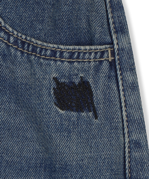 BROWNBREATH KIDS(ブラウンブレスキッズ)の「KIDS TAG CURVED DENIM PANTS - BLUE(デニムパンツ・レディース・その他・110/120/130/140/150)」の5枚目の写真