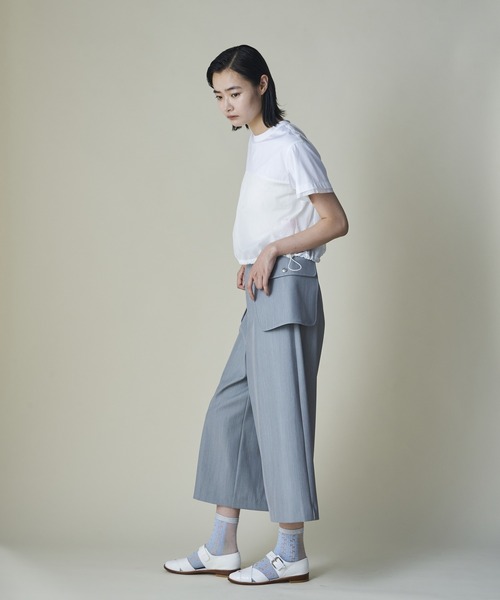 mintdesigns（ミントデザインズ）の「Utility Pocket Midi Pants（その他パンツ・レディース・グレー/ネイビー・ONESIZE）」の7枚目の写真