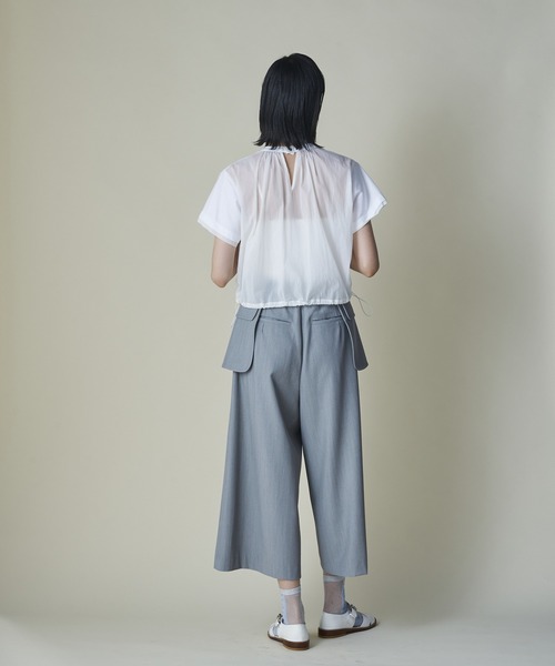 mintdesigns（ミントデザインズ）の「Utility Pocket Midi Pants（その他パンツ・レディース・グレー/ネイビー・ONESIZE）」の8枚目の写真