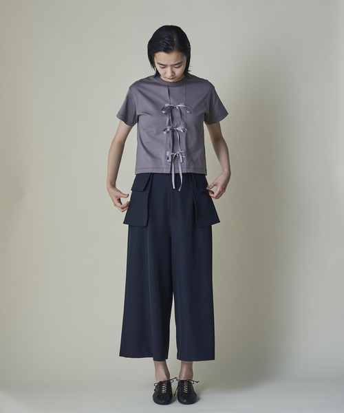 mintdesigns（ミントデザインズ）の「Utility Pocket Midi Pants（その他パンツ・レディース・グレー/ネイビー・ONESIZE）」の10枚目の写真
