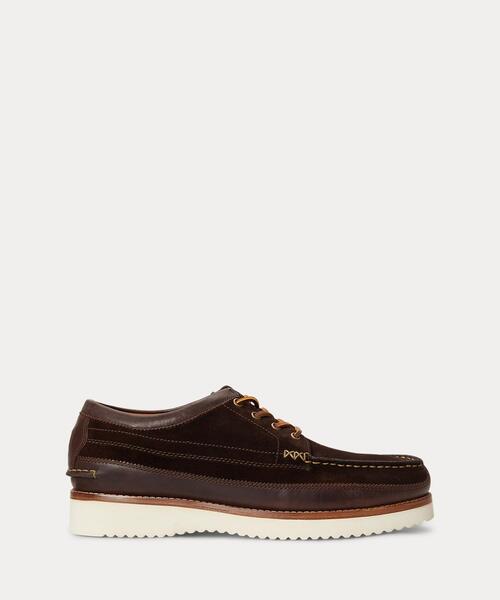 POLO RALPH LAUREN(ポロ ラルフ ローレン)の「Ranger ロー レザースエード ワークブーツ(モカシン/デッキシューズ・メンズ・ブラウン・9D/8.5D/8D)」の1枚目の写真