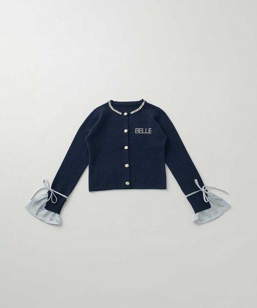 Belle Charme(ベルシャルム)の「【Belle Charme】Bijou Collar Layered Cardigan(カーディガン/ボレロ・レディース・ベージュ/ネイビー/ブラック・FREE)」の11枚目の写真