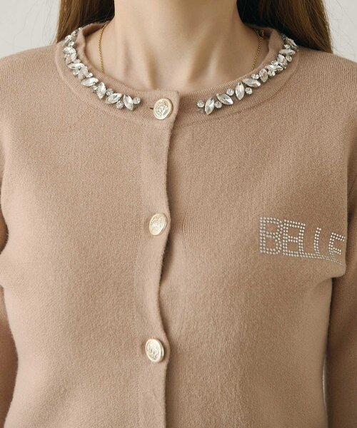 Belle Charme(ベルシャルム)の「【Belle Charme】Bijou Collar Layered Cardigan(カーディガン/ボレロ・レディース・ベージュ/ネイビー/ブラック・FREE)」の17枚目の写真