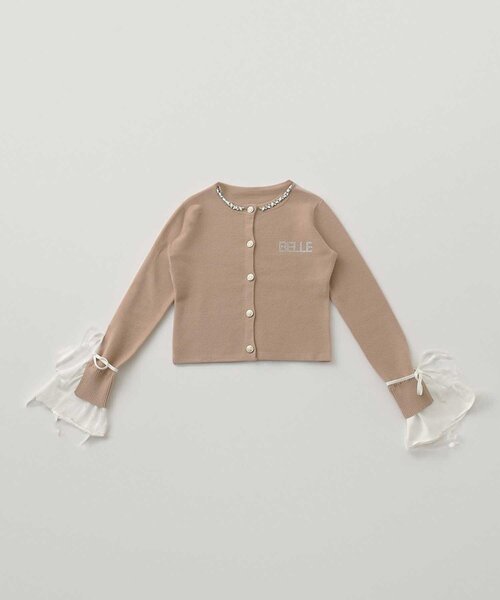 Belle Charme(ベルシャルム)の「【Belle Charme】Bijou Collar Layered Cardigan(カーディガン/ボレロ・レディース・ベージュ/ネイビー/ブラック・FREE)」の21枚目の写真