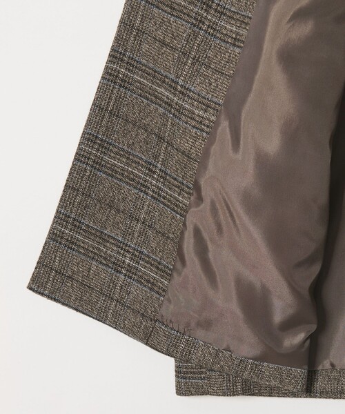 BEAUTY&YOUTH UNITED ARROWS（ビューティーアンドユースユナイテッドアローズ）の「【WEB限定 Wardrobe DAILY MINIMAL】テーラード チェック ジャケット（テーラードジャケット・レディース・ダークブラウン/ダークグレー・L/M/S）」の15枚目の写真
