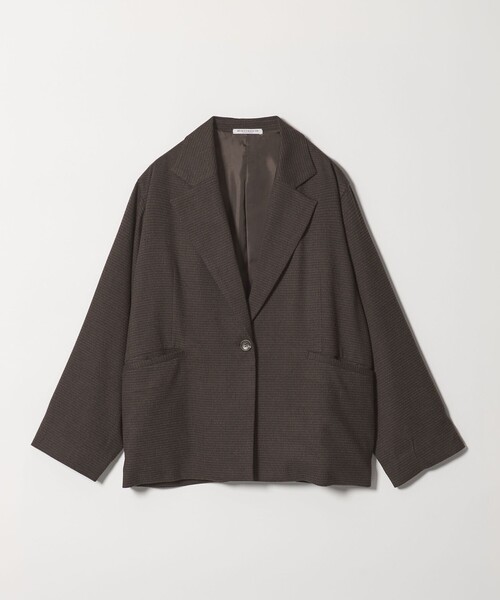 BEAUTY&YOUTH UNITED ARROWS（ビューティーアンドユースユナイテッドアローズ）の「【WEB限定 Wardrobe DAILY MINIMAL】テーラード チェック ジャケット（テーラードジャケット・レディース・ダークブラウン/ダークグレー・L/M/S）」の17枚目の写真