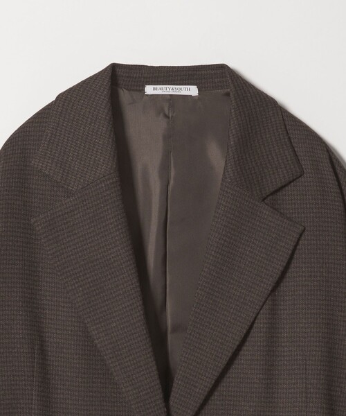 BEAUTY&YOUTH UNITED ARROWS（ビューティーアンドユースユナイテッドアローズ）の「【WEB限定 Wardrobe DAILY MINIMAL】テーラード チェック ジャケット（テーラードジャケット・レディース・ダークブラウン/ダークグレー・L/M/S）」の19枚目の写真