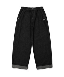 WIDE EASY DENIM PANTS